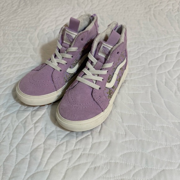 Sk8-Hi MTE-1  Vans Purple Floral High-Top Sneakers - Picture 6 of 12